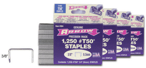 CRL 3/8" Arrow T50® Staples *DISCONTINUED*
