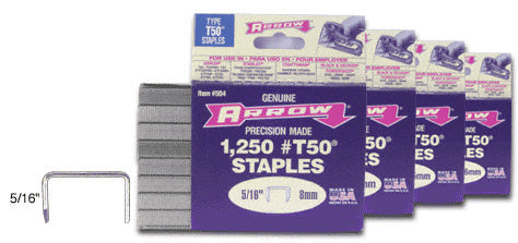 CRL 5/16" Arrow Precision Made T50® Staples *DISCONTINUED*