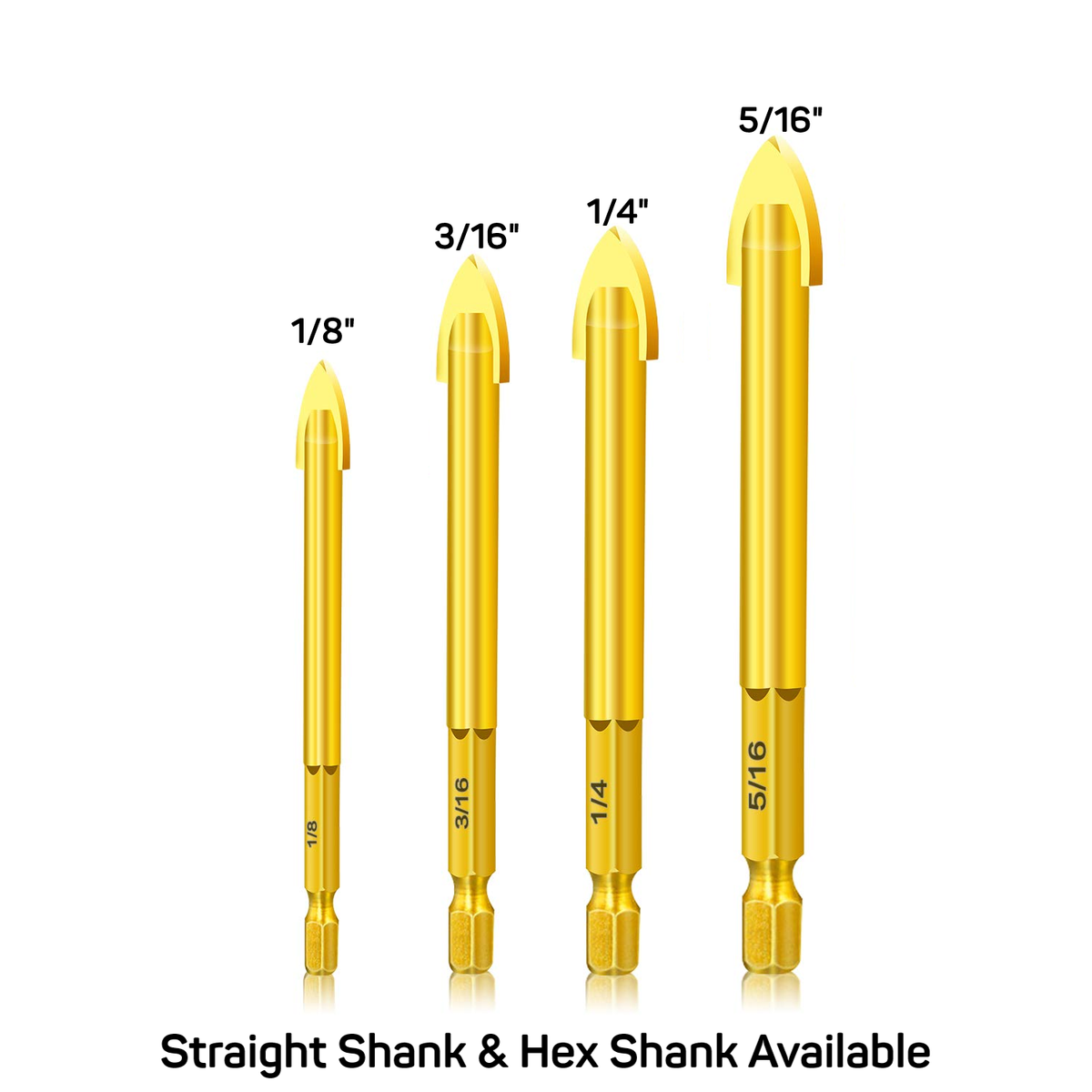 Hex Shank Carbide Spearpoint Drill Bit