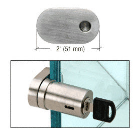 CRL UV Bond Tube Lock for Single Inset Door - Keyed Alike