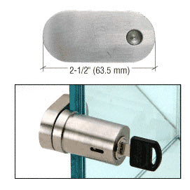CRL UV Bond Tube Lock for Single Overlay Door - Keyed Alike