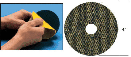 CRL 3M® 4" 120 Grit QRS Mount Flexible Diamond Disc