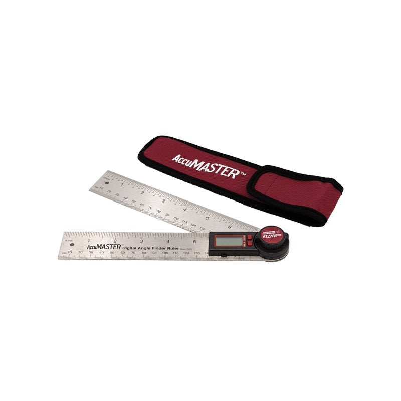 FHC AccuMASTER™ Digital Protractor Angle Finder And Ruler 7" Stainless Steel Blade