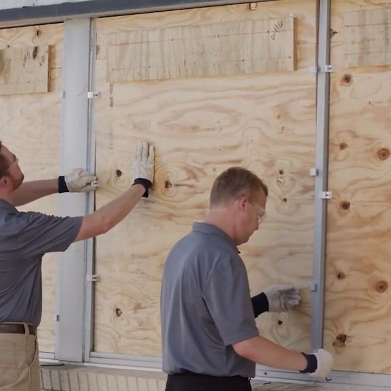 FHC Commercial Storefront Board-Up Clip Secure Internal Applied