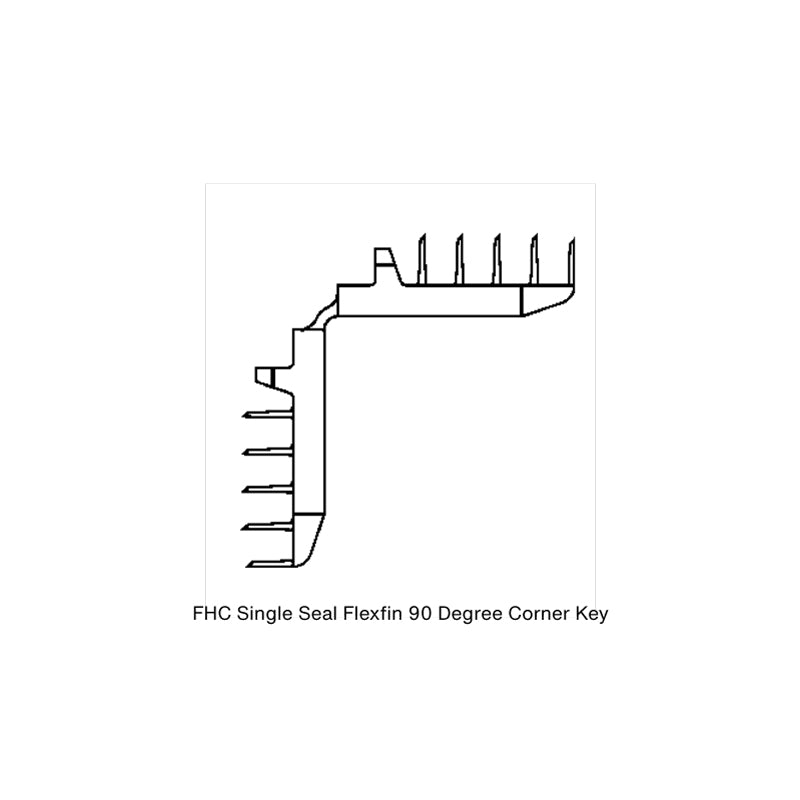 FHC Single Seal Flexifin - Flexible 90 Degree Corner Key