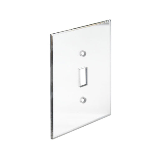 FHC Clear Single Toggle Switch Acrylic Mirror Plates