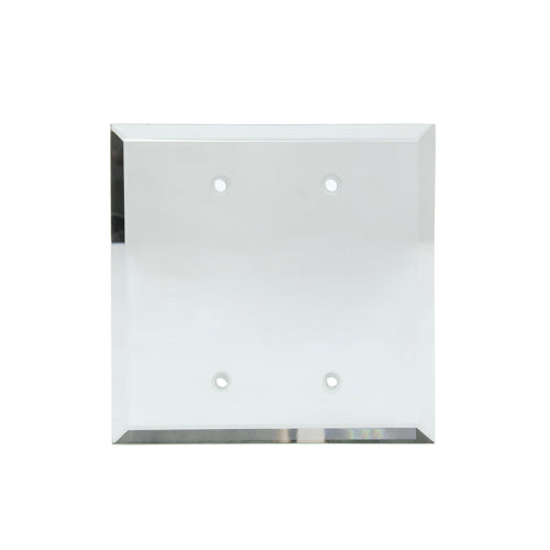 FHC Clear Double Blank Glass Mirror Plate With Screw Holes