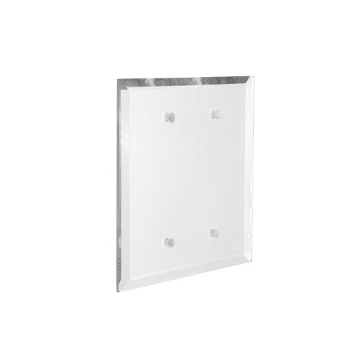 FHC Clear Double Blank Glass Mirror Plate With Screw Holes