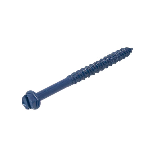 FHC Slotted Blue Hex Washer Head Concrete Screws - 100/Pk