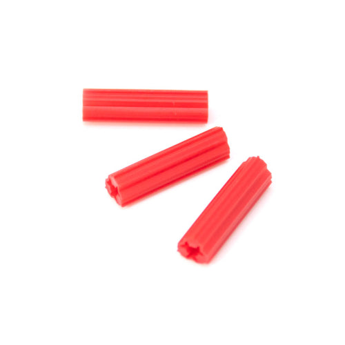 FHC Plastic Expansion Anchors 15/64" X 1" - 100/PK Red